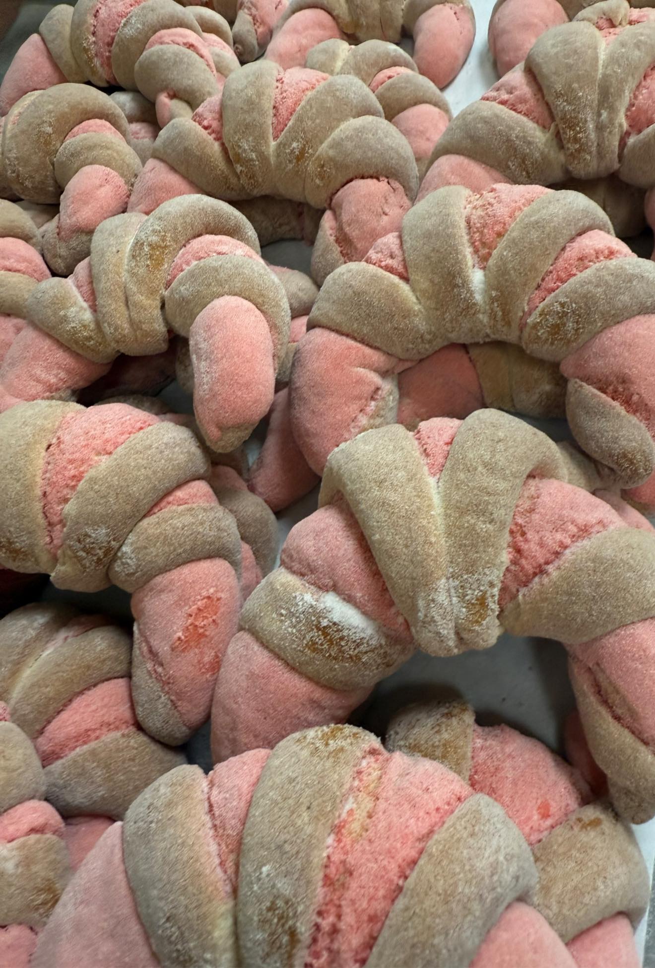 Pink Coiled Pastries